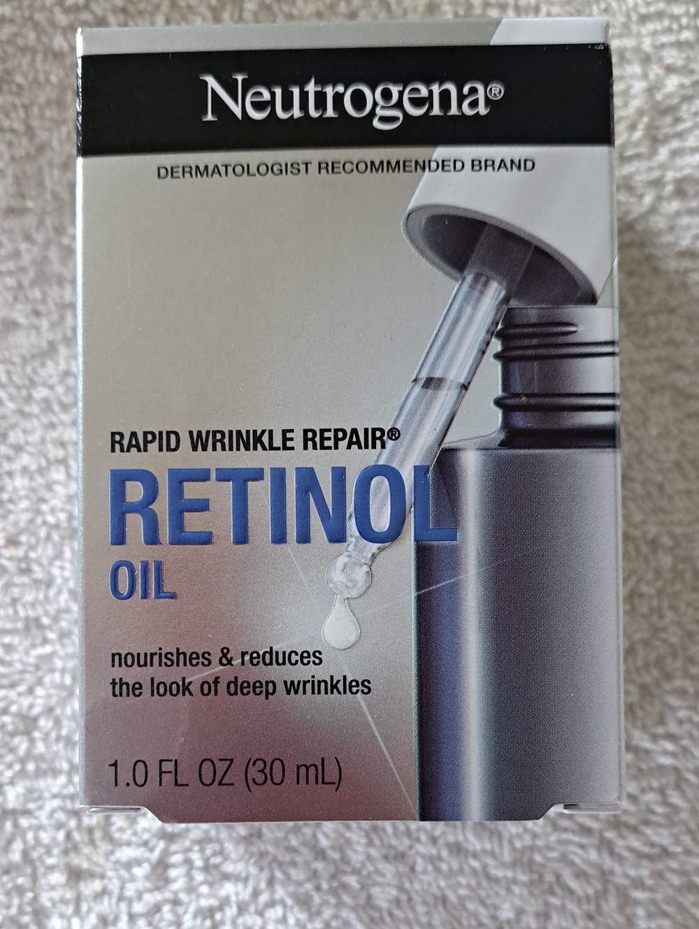 Neutrogena Rapid Wrinkle Repair Retinol Face Oil, 1.0 fl oz